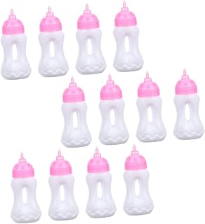 TOYANDONA 12 Pçs Mamadeira Para Bebê Mini Bonecas Rayan Brinquedos Para Crianças Mini Bonecas Garrafas Em Miniatura Para Chá De Bebê Lembrancinhas Para Festa De Chá De Bebê Lembrancinhas