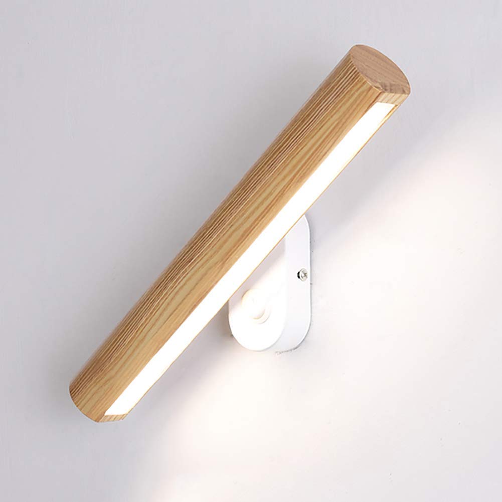 Lámpara de pared LED ajustable de 22cm en color blanco con interruptor integrado