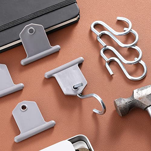 Rv Awning Hooks For Lights Camping Awning Accessory Hangers S Shaped Hooks Set Rv Party Light Hangers For Christmas Party Camping Tent Indoor And Outdoor Supplies (Grey And Silver,24 Pairs) #TOP4