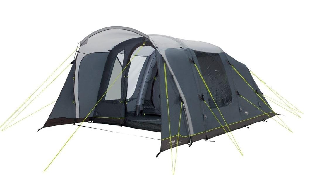 outwell zelt 5 personen aufblasbar Tunnelzelt Monterey 5 Air Sport & Freizeit Color:Speedo Oxid Grey / Silver / Chrome Pumpen – Alphatrail 5-Personenzelt