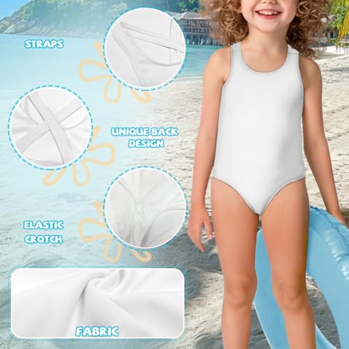 Uourmeti Athletic One Piece Swimsuits for Girls Sport Swimwear Quick Dry Training Bathing Suits3