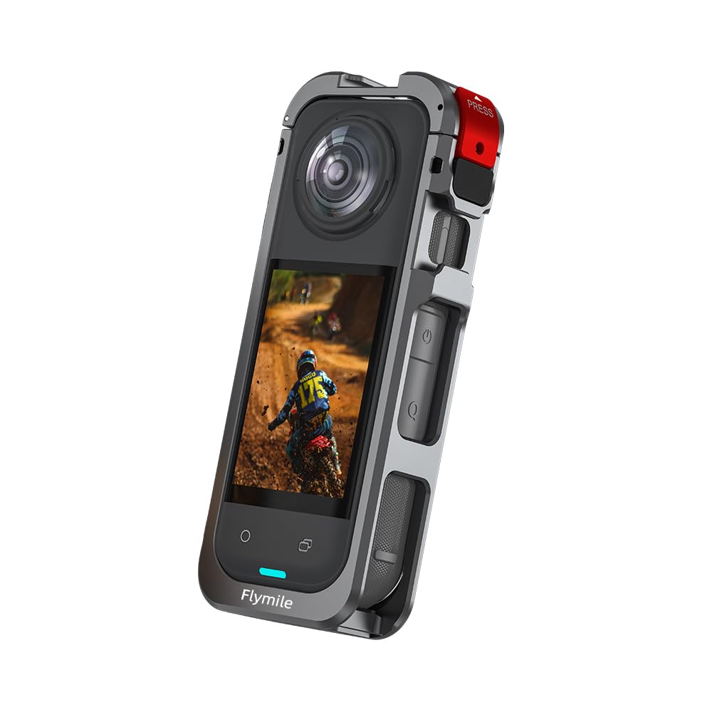Cage De Protection Lapin En Aluminium Pour Insta360 X5 - Adaptateur Métal Multifonction Avec Cache Objectif