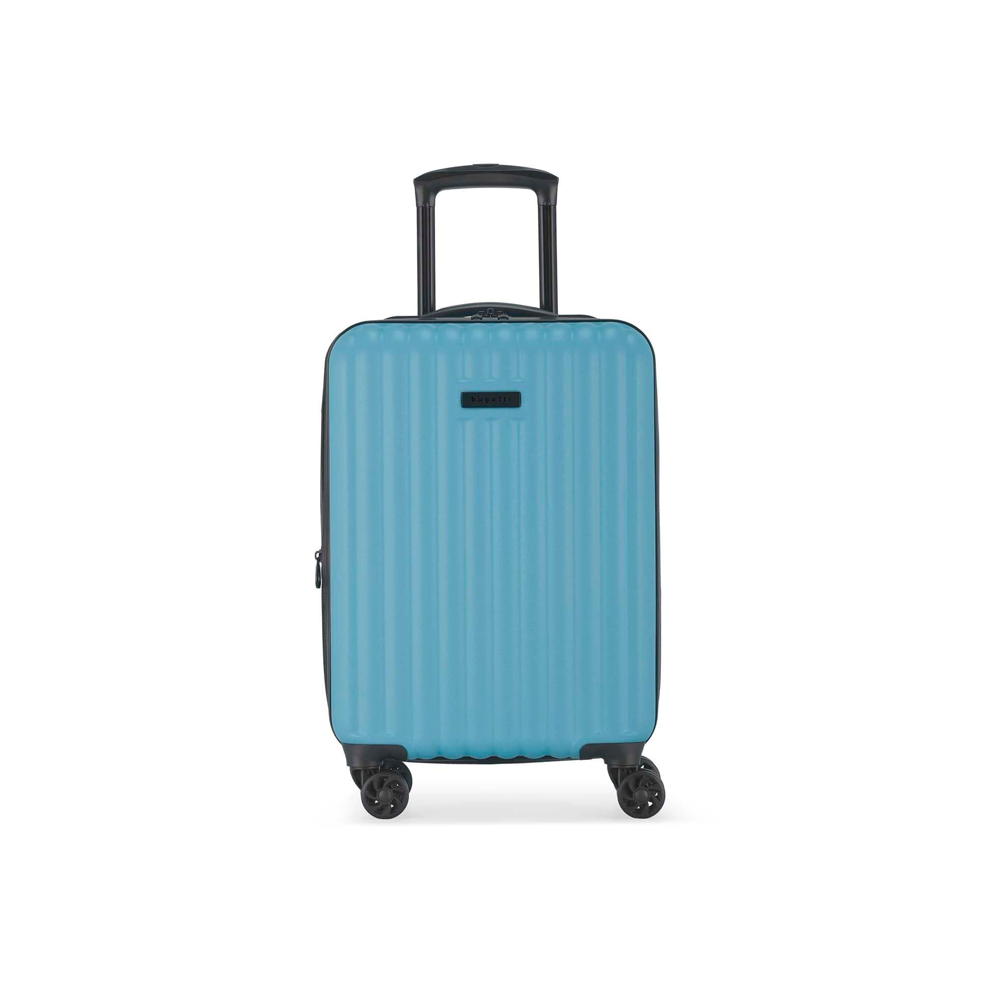 Bugatti Tokyo Carry-On Luggage - Blue, Medium, 8 Wheels, Organizational System, Specialized Wheels