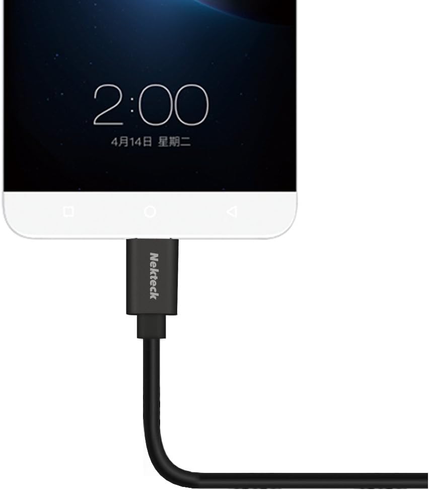 USB Type C Cable, Nekteck USB 3.1 USB-C to USB A Male 56k ohm Resistor 3.3ft Data Charging Cord Reversible Design for MacBook 12 Inch, LG G5/G6, Galaxy S9 S9 Plus/Pixel 3 2/XL OnePlus 6, Black