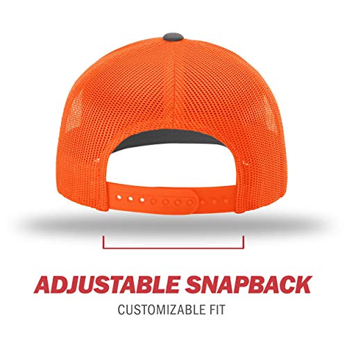 Image of Richardson 112P Patterned Snapback Trucker Hat - Custom Leather Patch Hat | No Minimals | Volume Tiered Pricing