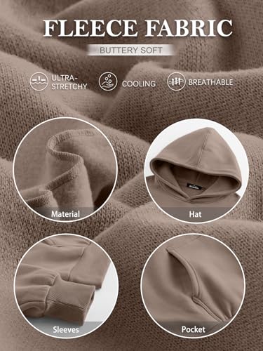Trendy Queen Womens Oversized Hoodies Fleece Sweatshirts Long Sleeve Sweaters Pullover Fall Outfits Coffeegrey S thumb #5