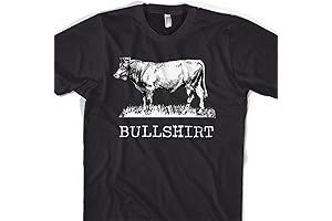 Female Apparel - Sarcastic Cattle T-Shirt with Bullshirt Jest for Farmers and Ranchers