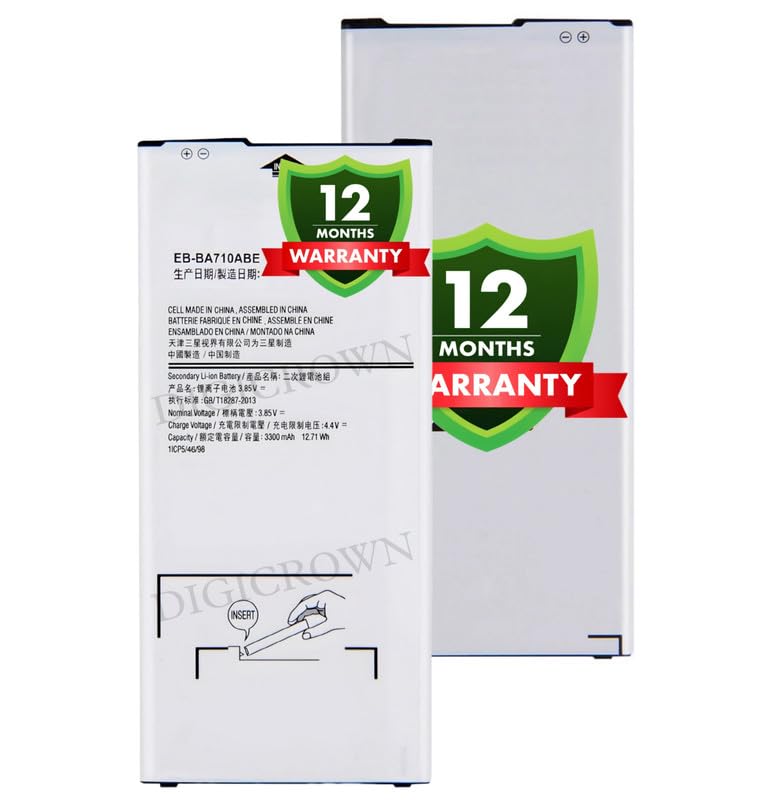 Image of Original EB-BA710ABE Battery Compatible for Samsung Galaxy A7 (2016) (SM-A710F) - (3300mAh) - 1 Year Warranty DF7