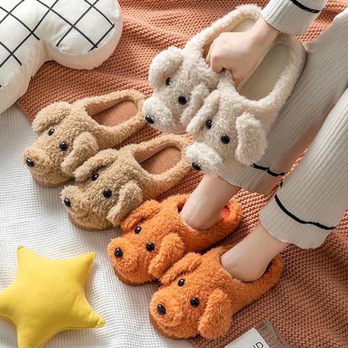 Chaussures de maison chien mignon pour réchauffer vos pieds