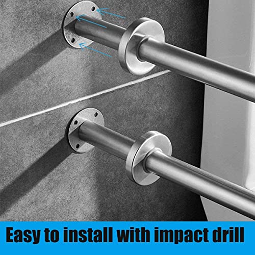 Image of Dolphy Stainless Steel Wall Mounted U-Shaped Support Grab bar (Set of 1)