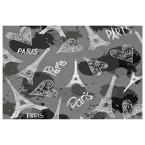 Sets de table Oxford Paris anti-tache et chaleur pour protéger votre table en bois