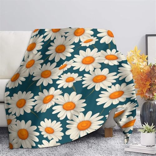 Couverture en flanelle douce jeté de canapé imprimé fleur 50x60inch - 7