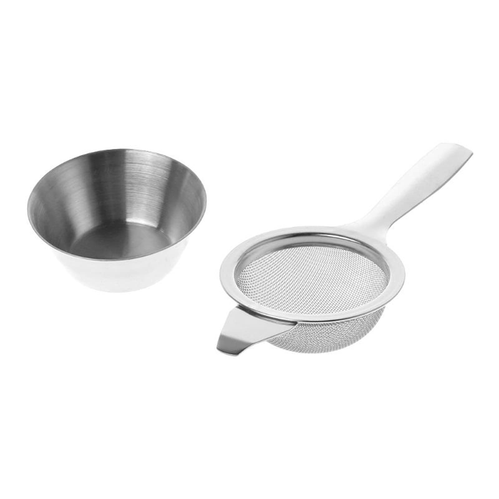 Sitko do herbaty siatka ze stali nierdzewnej zaparzacz do herbaty metalowy kubek sitko sitko filtr do luźnych liści z uchwytem narzędzie kuchenne (srebrny)