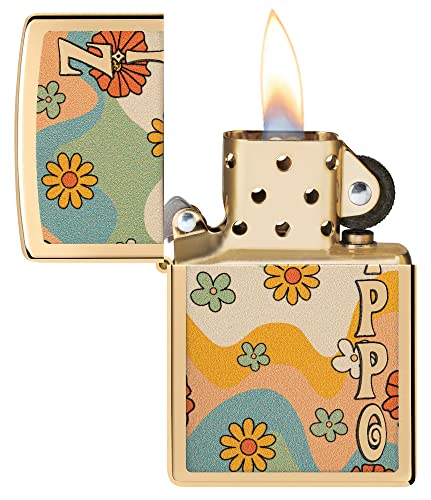 Encendedor Zippo bolsillo latón pulido personalizado miniatura 4