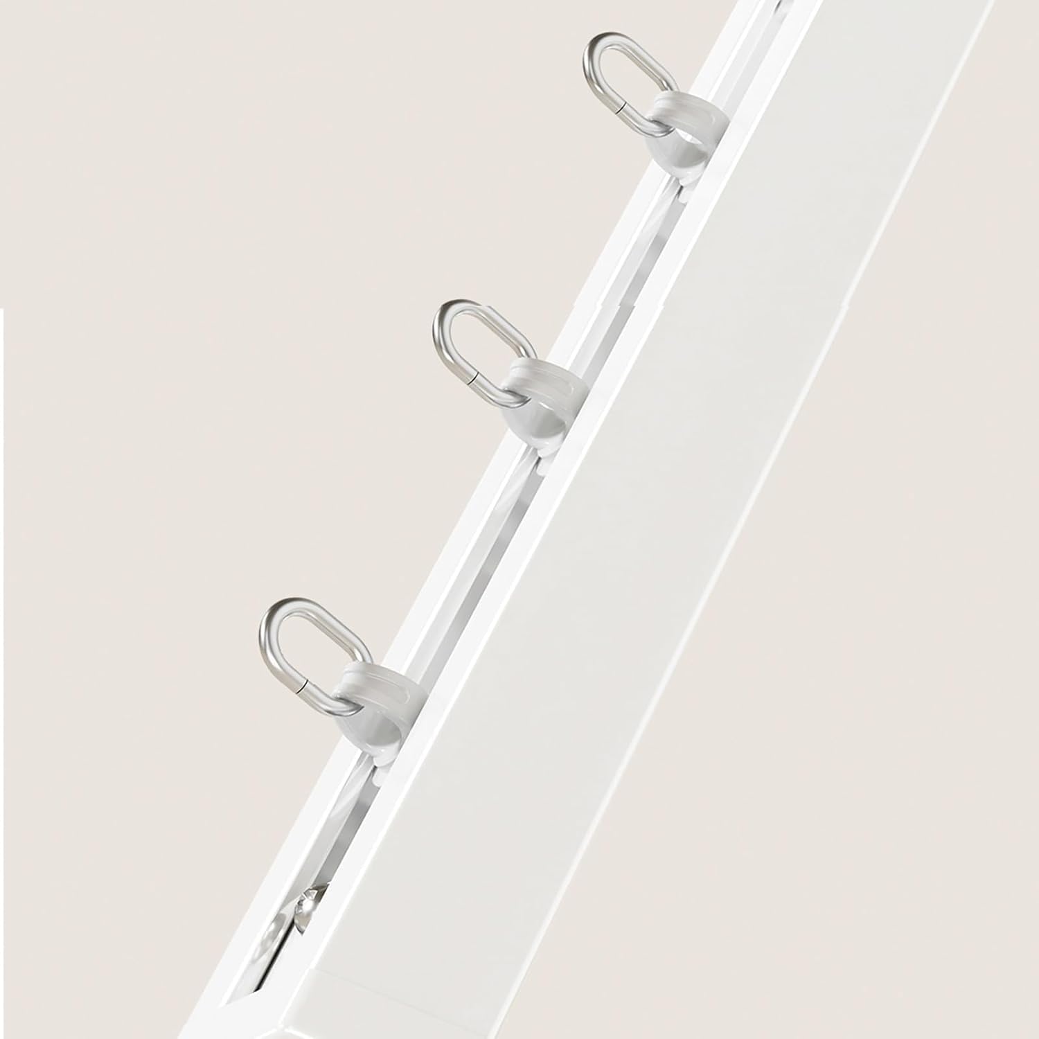 Deckenvorhangschiene, Hochleistungs-Gardinenstangen for Lange Fenster, Moderne Gardinenstangen for Den Innen- Und Außenbereich for Das Schlafzimmer Auf Der Terrasse(Top Black,300cm/(9.8FT))