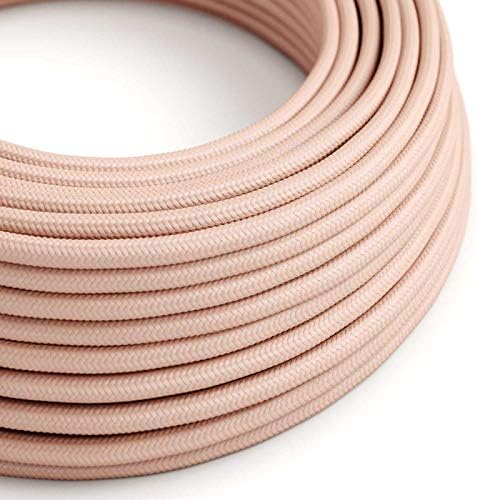 CA Creative Cables Pink Rayon Covered Round Electric Cable - RM16-150ft, 3 x 18 AWG