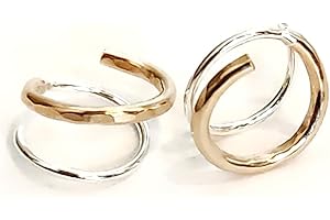 Handmade double earrings minimalist and chic