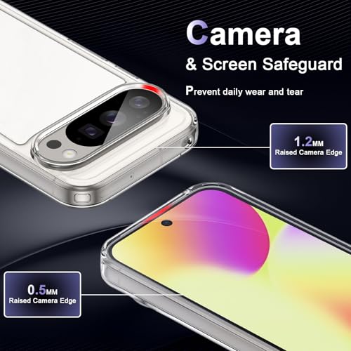 Image of Case for Google Pixel 10 /10 Pro, Military Grade Drop Protection Phone Case, Yellowing Resistant, Anti-Scratch Hard PC Back, Shockproof Hard Ultra-Thin Protective Cover, Clear