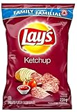 AZPantry Box Canadian Lays Ketchup Chips - 1 Family Size Bag - Comes in a Crush proof box. (Imported for Canada)