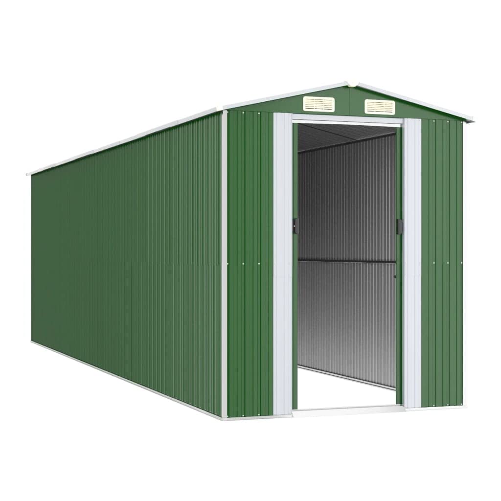 Générique Abri de Jardin Vert 192x689x223 cm Acier galvanisé,Maison & Jardin,Pelouses & Jardins,Vie en extérieur,Structures extérieures,Cabanes & abris de Jardin,3147433