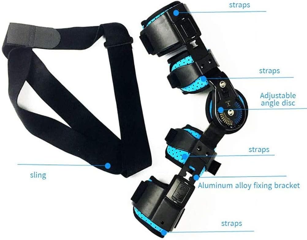 Hinged Elbow Brace, Adjustable Elbow Fixator Orthosis Arm Orthosis Injury Recovery Support ROM Orthosis for Elbow Fracture Rehabilitation