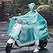 Poncho De Pluie, Imperméable Vélo Électrique Double Bord Imperméable À Capuche Poncho PVC Transparent Léger Compact Réutilisable Adulte Cyclisme Moto Vélo Scooter Couverture,Vert,4XL