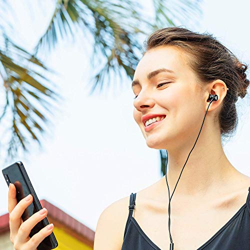 Klim™ Fusion Earbuds With Microphone + New 2022 Version + Long-Lasting Wired Ear Buds - Innovative: In-Ear With Memory Foam + Earphones With Mic And 3.5 Mm Jack - Red #TOP2