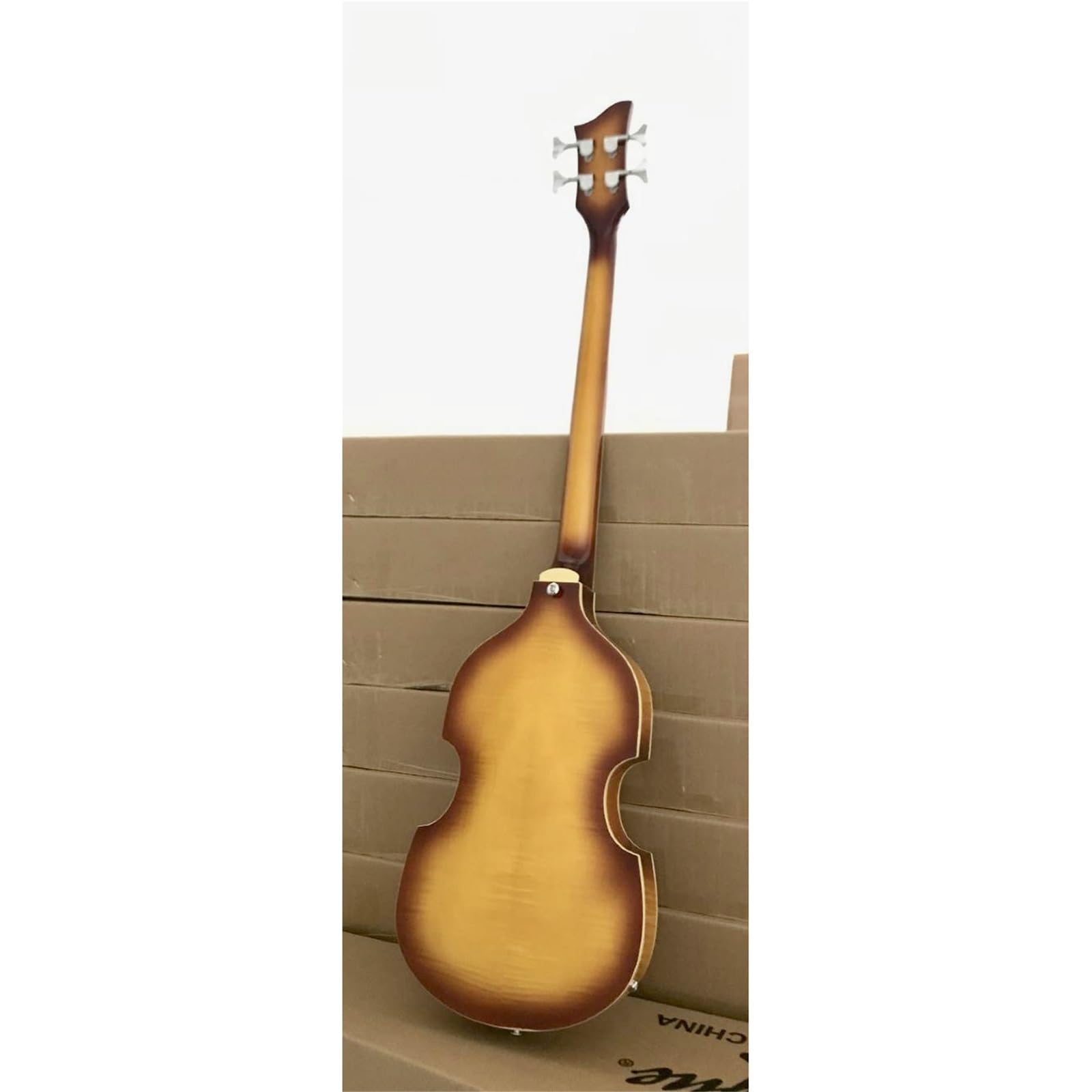 Gitara Elektryczna Zestaw 4-strunowe Sunset Color Full Hollow Professional Leworęczne Skrzypce Elektryczne Basowe