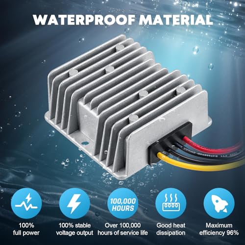 Image of Kohree DC 12V Step Up to 24V 10A 240W DC Boost Converter Waterproof Voltage Regulator Module Transformer for Golf Cart Club Car LED Strip Light