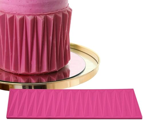 Miniatura 8 de Moldes de fondant con formas de silicona para decoración de bordes, tapete de impresión de fondant, molde de silicona para fondant, moldes de