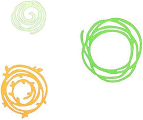 Miniatura 4 de Troqueles de metal para cortar nido de pájaro, marco circular de nido de pájaro troquelado, plantillas en relieve, molde de plantilla para álbumes