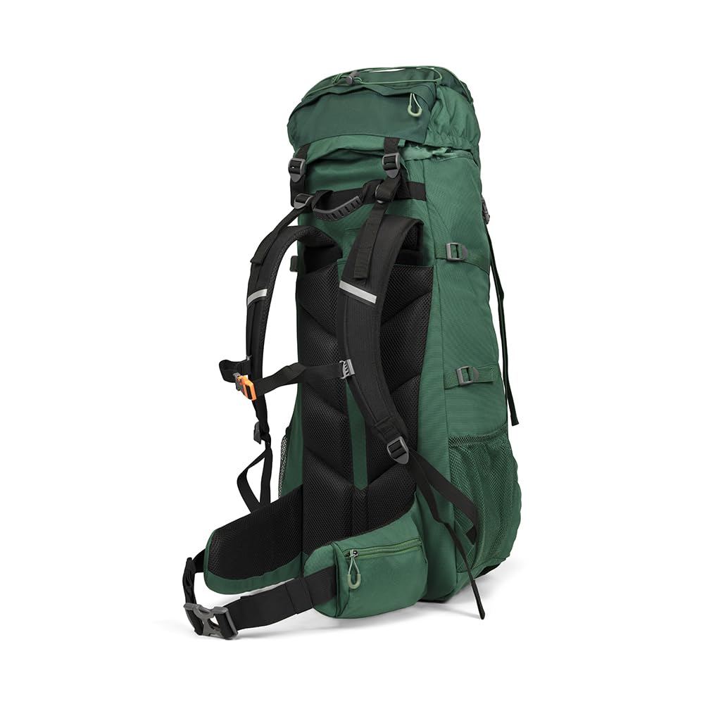 Dutch Mountains Plecak trekkingowy 65 ltr - 75 ltr lekki, wodoodporny, turystyczny plecak podróżny (Zielony)