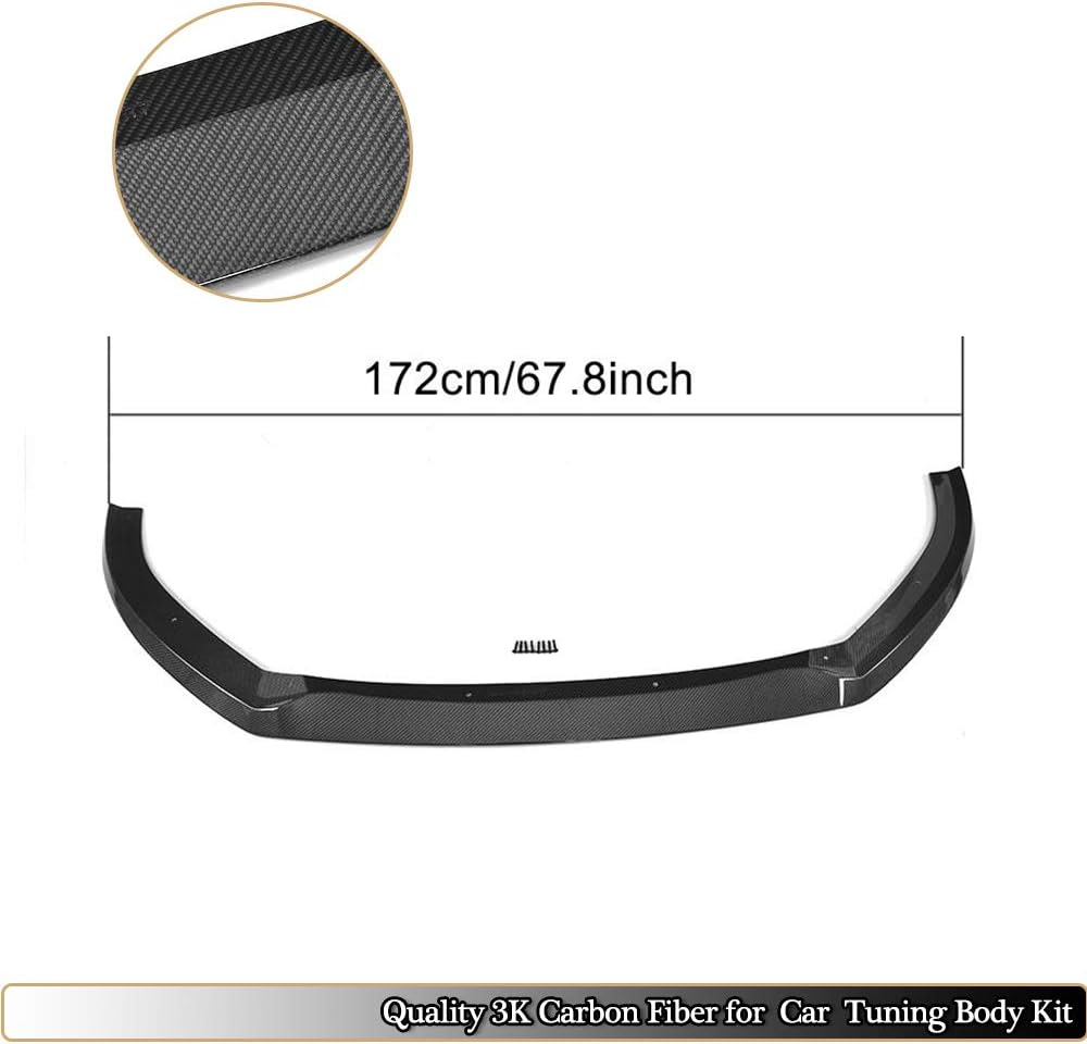 Front Spoiler for Audi A3 Sline & S3 Sedan 2017-2019 CNC Moulding Tuning Carbon Fiber Front Bumper Lip Chin Splitter Factory Outlet