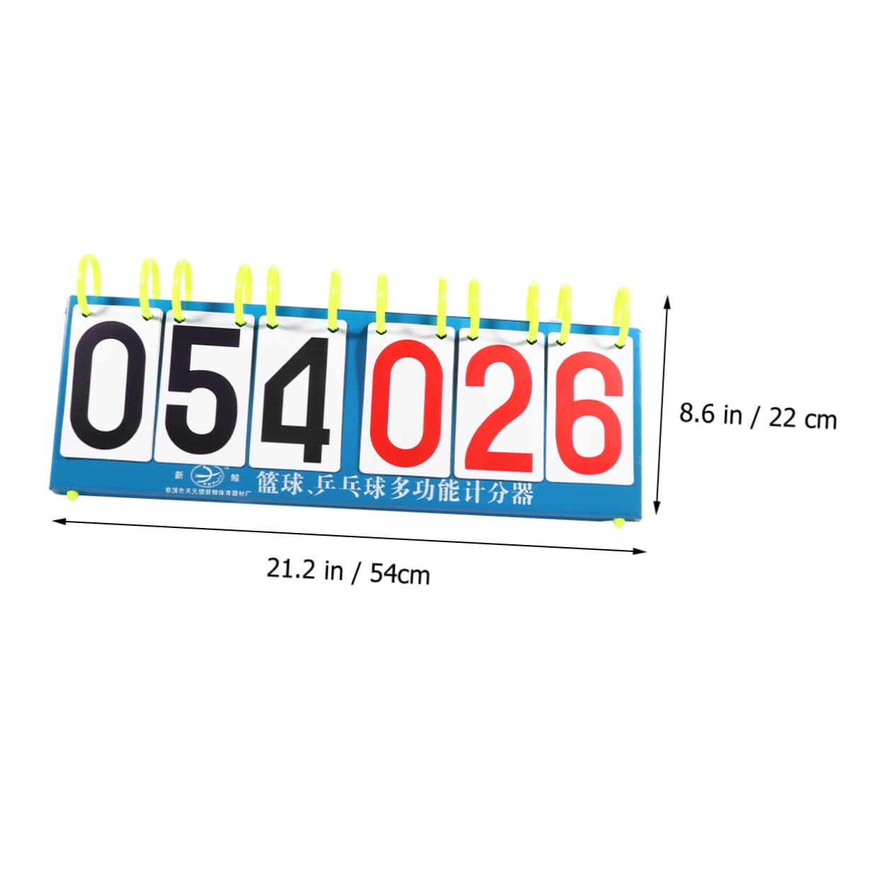BRIGHTFUFU Waterproof Scoreboard for Basketball Sports Games Score Flipper 6- Table Scorer