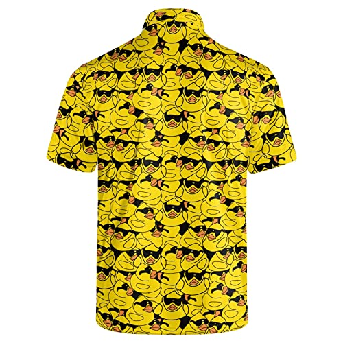 Golf Shirts for Men Outfit Dry Fit Performance Rave Outfit Retro Short Sleeve Casual Polo Shirt4