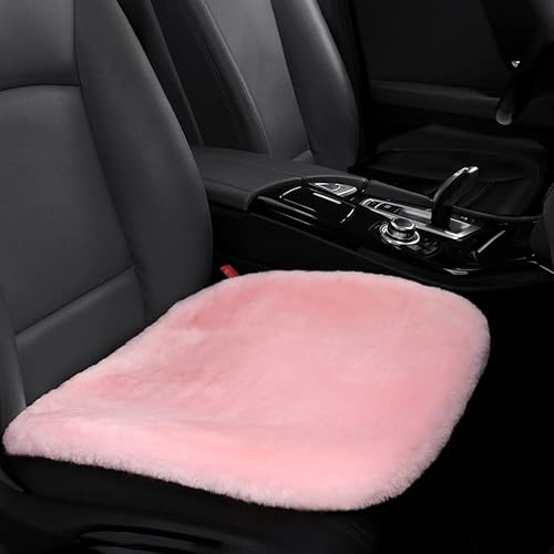 Miniatura 26 de Almohadilla de asiento de piel de oveja auténtica, funda de asiento de lana suave australiana, transpirable y absorbe el sudor, cómoda, cálida