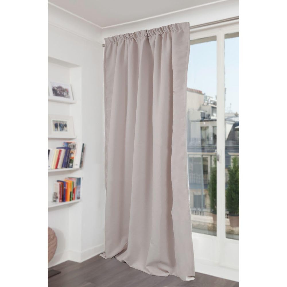 Tenda 4 in 1 per Separazione di ambienti Acustica Termica Oscurante In Velluto Venise Grigio MC09 - Moondream