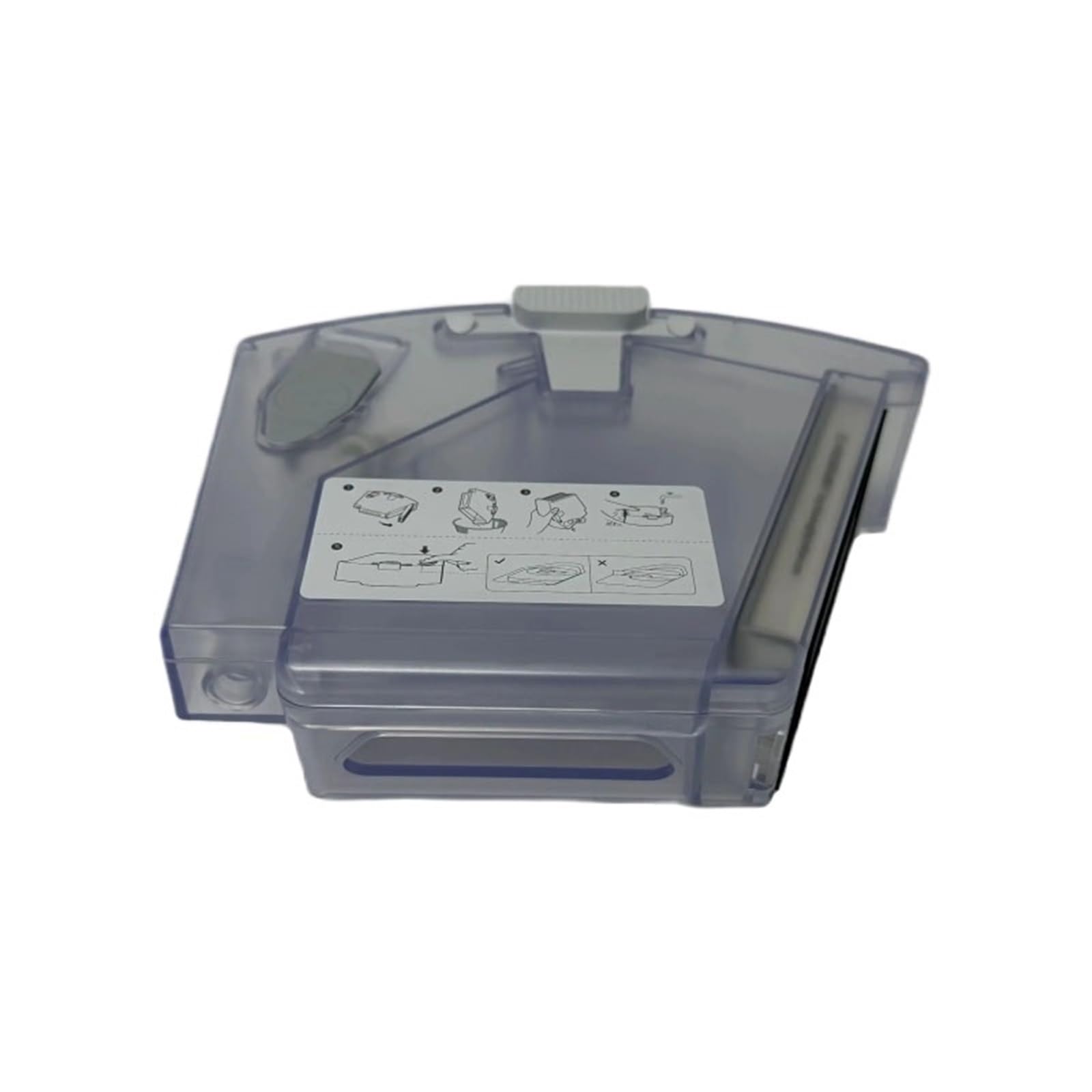 Vacuum Cleaner Dustbin With Filter, Water Tank, Compatible With Roborock Q8 Max, Q8 Max+. Water Tank Bin Box, Dust Box(Color:White)