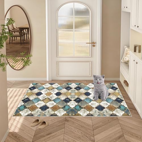 Qemgrste Hallway Runner, Washable Hallway Carpet Runners, Non-Slip Floor Mats for Kitchen, Rugs for Hallway Low-Plie Runner Rug Absorbent Floor Carpet Area Rug for Living Room Entryway 80 x 250 cm - Cosy Home Interiors Qemgrste Hallway Runner, Washable Hallway Carpet Runners, Non-Slip Floor Mats for Kitchen, Rugs for Hallway Low-Plie Runner Rug Absorbent Floor Carpet Area Rug for Living Room Entryway 80 x 250 cm - Image 4