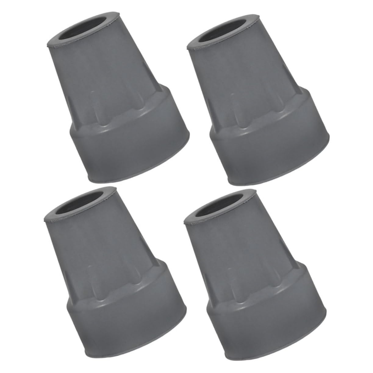 HAPINARY Non Slip Cane Tips 4 Pack Replacement Crutch Pads for 22mm Walking Sticks Anti-Slip Texture