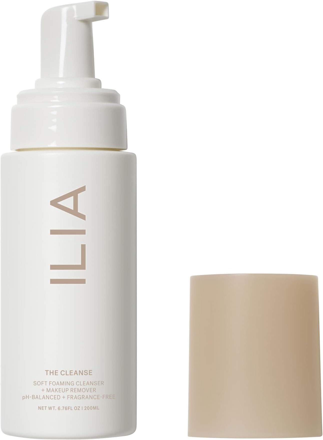 ILIA - The Cleanse Soft Foaming Cleanser + Makeup Remover | Replenish, Hydrate, Cleanse, Soften, Refresh Skin | Non-Toxic, Vegan, Cruelty-Free, Clean (6.76 fl oz | 200 ml)