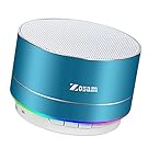 Zosam Mini Wireless Speaker, Portable Bluetooth Speaker with HD Sound, 4H Playing Time, Built-in Mic, SD/TF Card Slot, FM and LED Moodlights for Home, Travel (Blue)