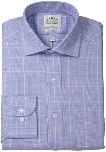 Eagle Men's Regular Fit Non Iron Glen Plaid