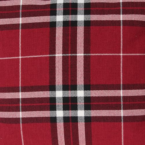Hans-Textil-Shop Premium Kissenbezug Streifen Karo Kalis - Gestreift, Kariert, Kissen, Kissenhülle, Kopfkissenbezug, Sofakissen, Couchkissen, Dekokissen, Zierkissen, Deko, Sofa (Rot, 40 x 40 cm) – Bild 4