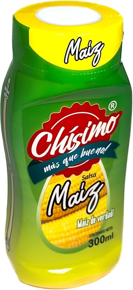 Salsa de Maíz Chísimo 300 ml para Hot Dogs Hamburguesas