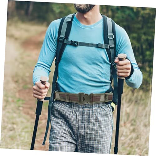 1pc Outdoor Waistband Belt for Men Quick Release Buckle for Hiking Climbing and Sports Army2