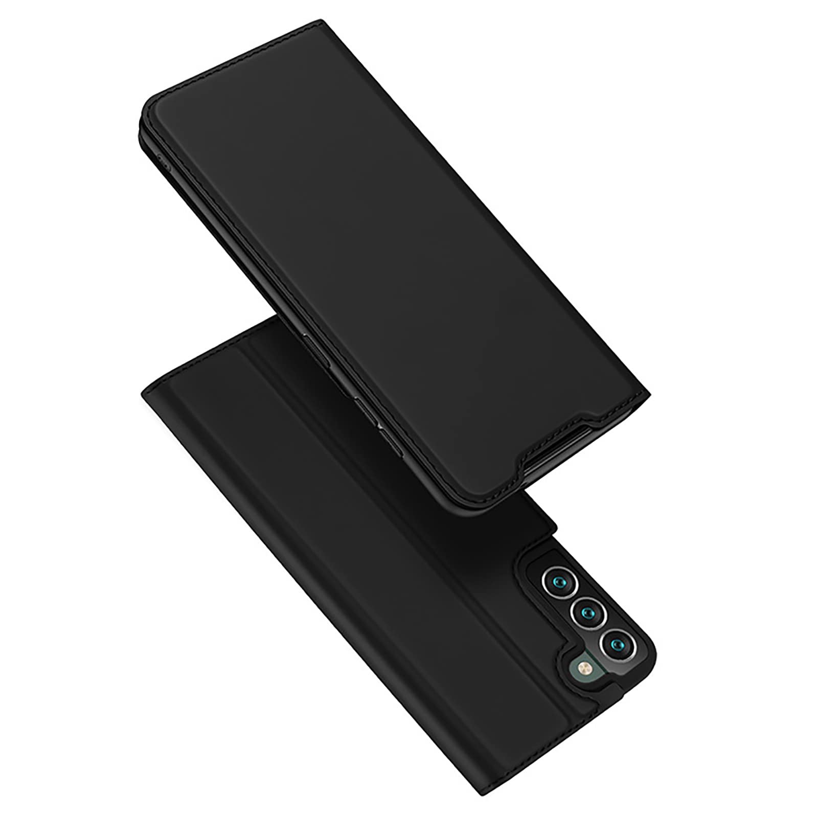 Galaxy S22/ S22 Plus/S22 Ultra Coque Flip Case Phone Case en Cuir PU TPU Coque Étui Housse de Téléphone Pochette Fermeture Magnétique Galaxy