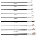 9pcs Round Pointed Tip Pony Hair Artists Filbert Paintbrushes, Marrywindix Watercolor Paint Brush Set Acrylic Oil Painting Brush Black