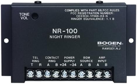 Bogen BG-NR100 Night Ringer device with connection terminals