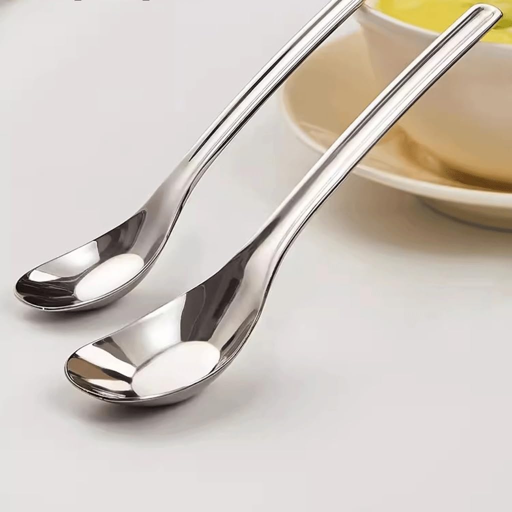Spoons,soup spoons,Spoons for Cooking Kitchen Table Spoon Stainless Steel Spoon Household Kitchen Spoon Dessert Spoon Coffee Teaspoon Mixing Spoon Dinner Spoon Teaspoons